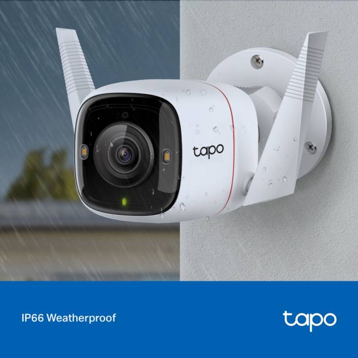 Camera de supraveghere exterior TP-Link, TAPO C320WS, IP, Wi-Fi, Video Streaming 4MP, Audio bidirectional, Alarma, IP66                                 