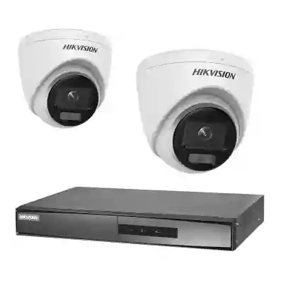 Kit supraveghere video 2 camere HIKVISION IP interior  4MP