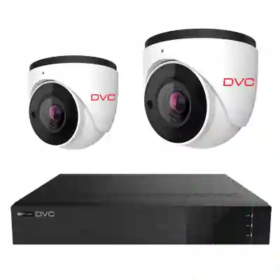 Kit supraveghere video 2 camere interior DVC analog 8MP