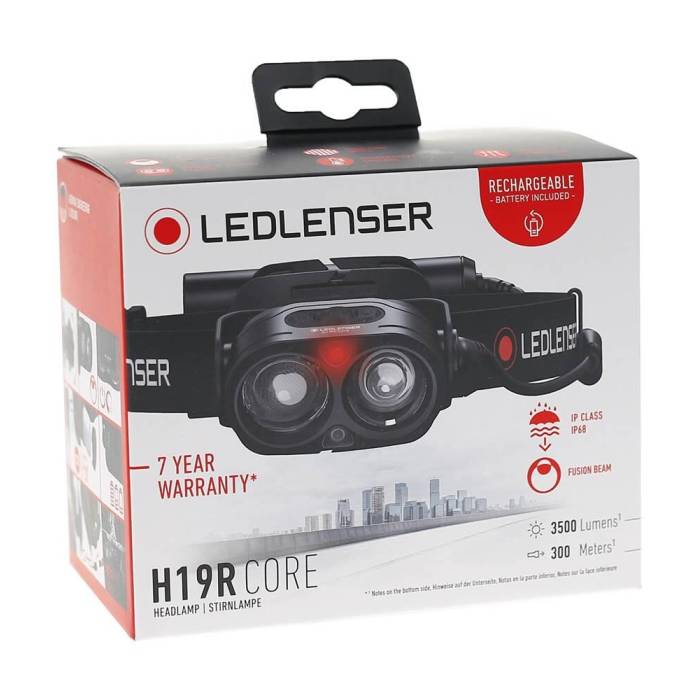 LANTERNA H19R CORE BLACK 3500LM+CABLU USB+ACUM