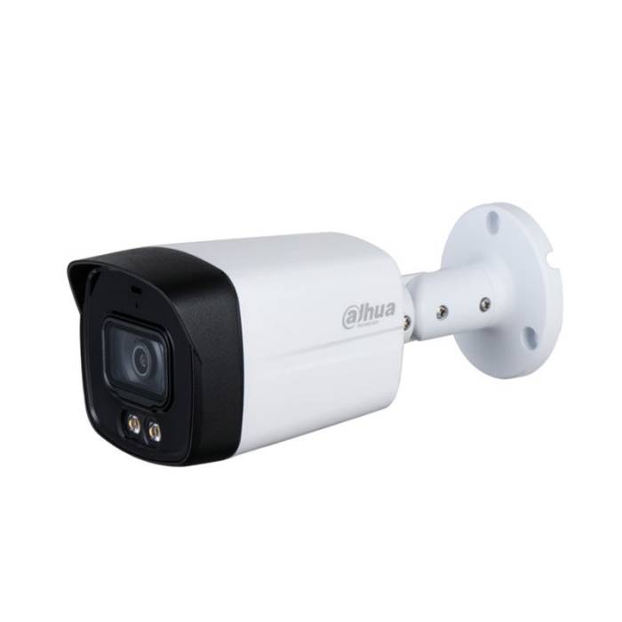 Camera de supraveghere HDCVI Full Color Lumina Alba bullet de exterior 2Megapixeli, lumina alba 40m, 3.6mm DAHUA HAC-HFW1239TLM-A-LED-S2