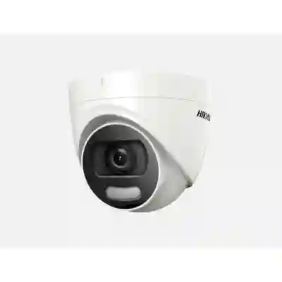 Camera supraveghere de interior Hikvision Turbo HD ColorVu turret DS-2CE72DFT-F28 , 2MP,IR 20M