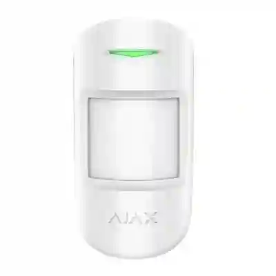 Detector Wireless PIR si Geam Spart Ajax CombiProtect Alb