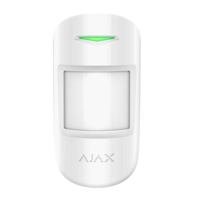 Detector Wireless PIR si Geam Spart Ajax CombiProtect Alb