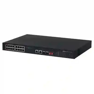 Switch PoE industrial 16 + 2(combo) porturi Dahua PFS3218-16ET-135