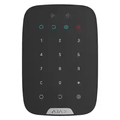 Tastatura Wireless cu cititor carduri Ajax Keypad Plus Neagra